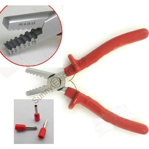 Mini Small Cable End-Sleeves Ferrules Crimping Tool Crimper plier 0.25-2.5mm2