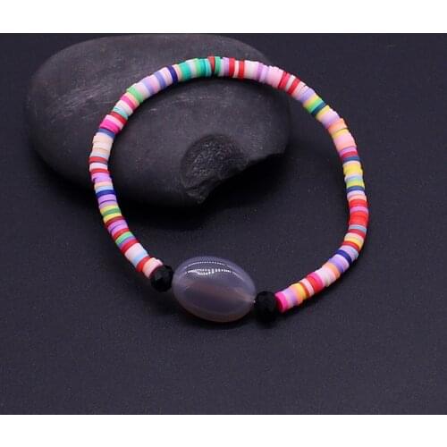 Fashion Beaded Bracelet Bohemia Colored Beads Pearl Natural Stone Lady Bracelets & Bangles Fine Crystal Bracelet Jewellery