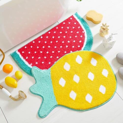 Cartoon Fruit Door Mat Entrance Carpet Hallway Bathroom Rug Area Rugs Kitchen Rug Bedroom Floor Mats Nordic Welcome Doormat