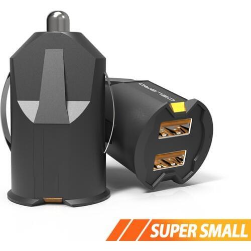 Smallest Car Charger mini For xiaomi mi 9 8 9t cc9 mix 3 2s max 3 redmi note 8 7 6 5 pro pocophone realme xt hidden car-charger