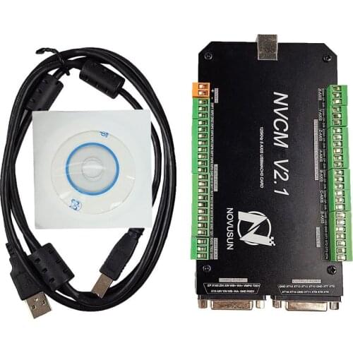 NVCM 3/4/5/6-Axis CNC Controller MACH3-Breakout USB Interface Board Motion Control Card for CNC Engravin