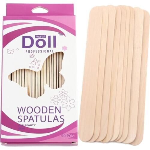 10/50pcs Disposable Wooden Waxing Wax Spatulas Spatula Tongue Depressor Hair Removal Stick Wax Medical Stick Beauty Health Tools