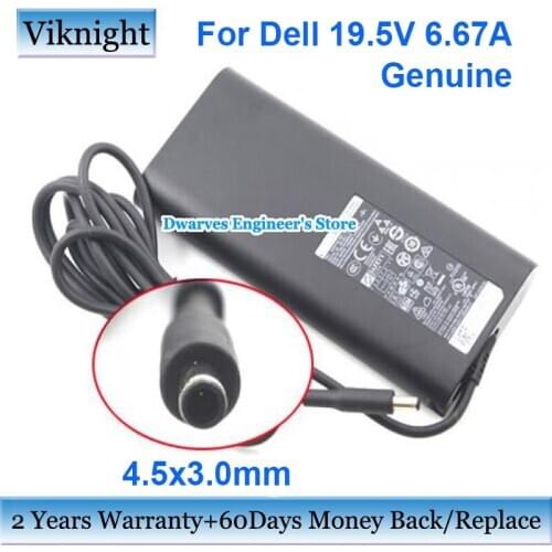 Genuine 0RN7NW ADP-130EB BA 19.5V 6.67a 06TTY6 delta ac adapter for dell XPS 15 M3800 9530 9550 9560 L501X L502X power charger