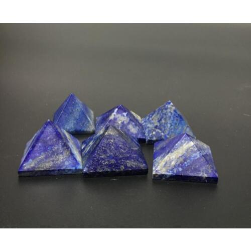 40mm Natural lapis lazuli pyramid decoration lapis lazuli crystal pyramid home feng shui decoration