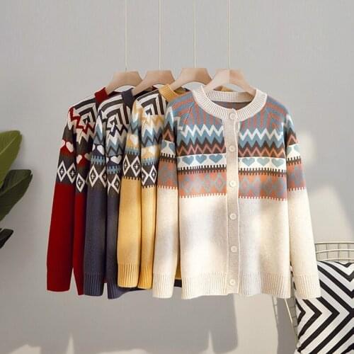 WWENN Cardigan Sweater Women Knitted Sweater Loose V-neck Long Sleeve Oversized Sweaters Harajuku Style Fall Winter