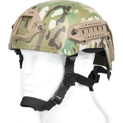 Tactical Airsoft Helmet With NVG Night Vision Mount And Side Rail Army Helmet For Outdoor Hunting Paintball Accessory PP9-0019