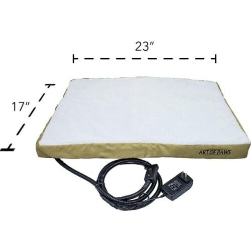 Pet Products Deluxe Pet Supplies Bed Raised Felt Dog Heated Pet Bed