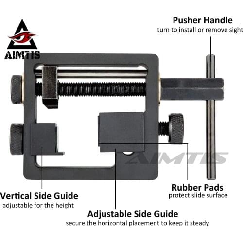 AIMTIS Universal Handgun Sight Pusher Tool With Heavy Duty Pistol Durable Sight Tool Fit For Hunting Handguns