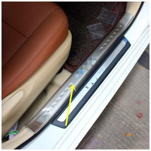 For Toyota Camry 2006-2011 Stainless Car Door Sill Kick Scuff Plate Guard Pedal Protector Trim Cover Car Styling Accessory