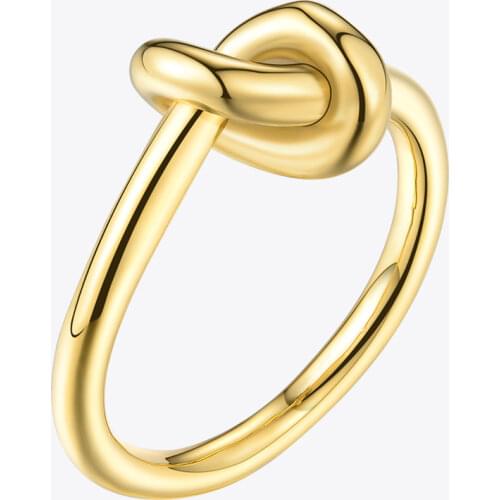 Enfashion Wholesale Knot Rings Stainless Steel Rose Gold color Mini Ring Fashion Knuckle Rings For Women Jewelry Bagues Anillos