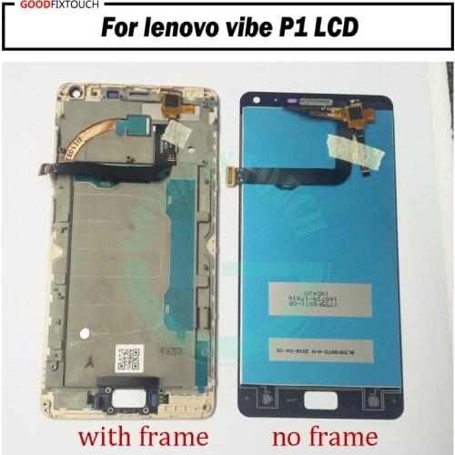 For lenovo vibe P1 P1c72 P1a42 p1c58 p1 Turbo P1 Pro P1MC50 LCD Display Touch Screen Digitizer Assembly with frame