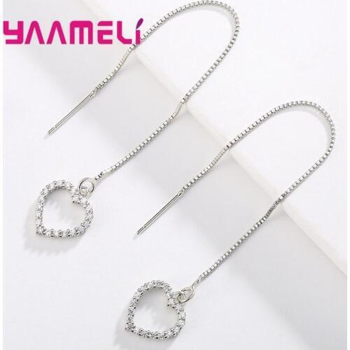 1 Pair Women Super Long Chain Drop Earrings Cocktail Linear Dangle Tassel Earrings For Party Jewelry Attractive Fashion Earring