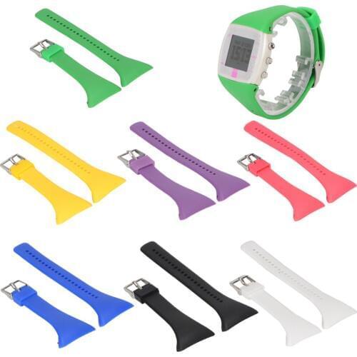 1PCS Luxury Silicone Band Smart Watch Strap For POLAR FT4 FT7 FT Series Universal Watch Strap Black White Green Blue etc