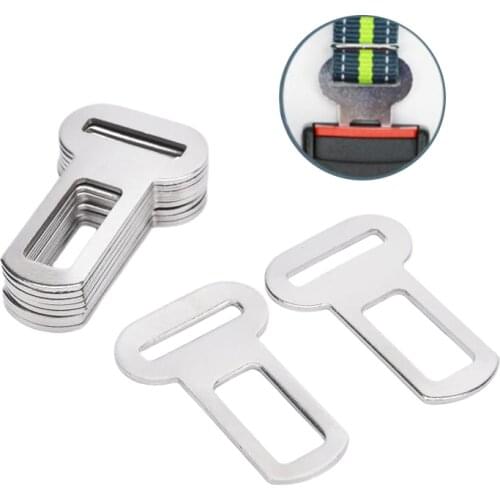 10pcs Pet Dog Cat Car Seat Belt Safety Attachment Buckle Vehicle Seatbelt Harness Buckle Metal Pet Seat Belt Buckle 26mm