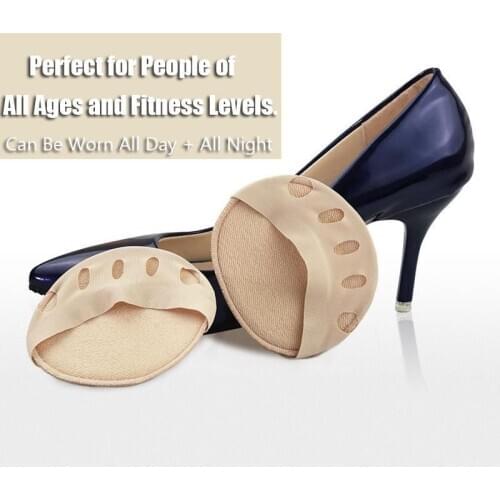 2 pairs Honeycomb Fabric Forefoot Pads Man and Women High Heels Foot Pads