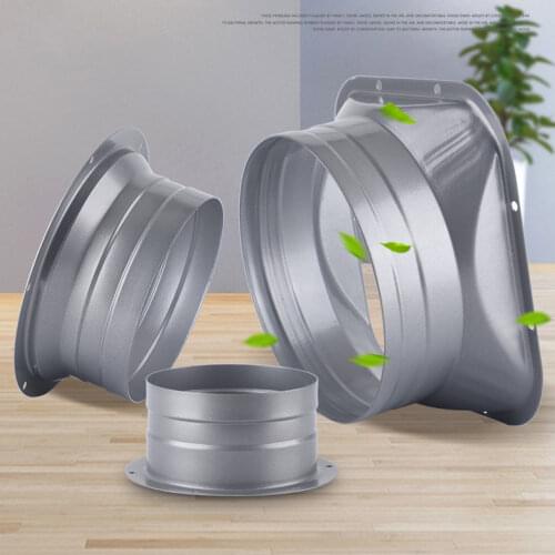 75-200mm Round Pipe Metal Flange Ducting Hose Connector Air Ventilation Exhaust Duct Fresh Air System Vent Hardware