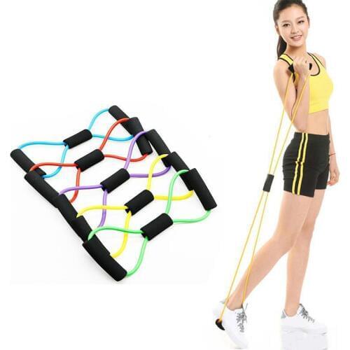 5 pcs Resistance Bands 8 Shaped Fitness Elastic Rubber Loops Latex Pull Rope Sports Rubber Expander Yoga Pilates Fitness Belt