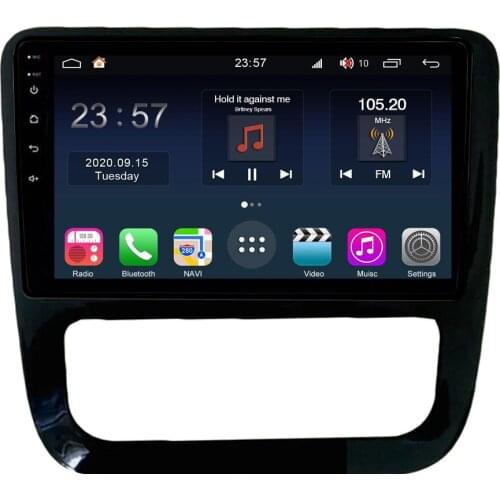 Car Radio Stereo 9 inch GPS Navigation For Volkswagen VW Scirocco 2009-2014 Manual AC Car Multimedia Player