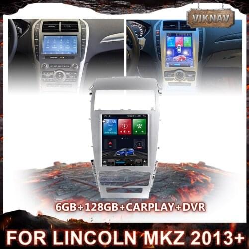 12.1 inch Car gps navigation For Lincoln MKZ 2013+ 8 core Android 10.0 audio radio stereo multimedia player head unit Stereo