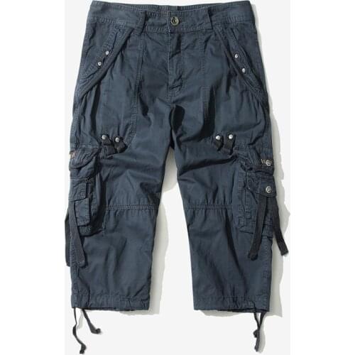 Men Camo Short Pants Homme Without Belt Drop Shipping Calf-Length Pants Casual Shorts Men Summer Camouflage Cotton Cargo Shorts