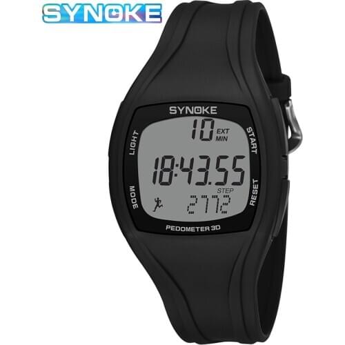 Swim Waterproof Watches Men Sport Watch SYNOKE Luxury Brand 3D Pedometer Stopwatch Mens Electronic Digital Watch reloj hombre
