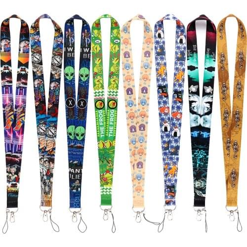 ER1155 Movie Figure Alien Frog Lanyard Keychain Tags Strap Neck Lanyards For Keys ID Card Pass Gym Phone USB Badge Holder