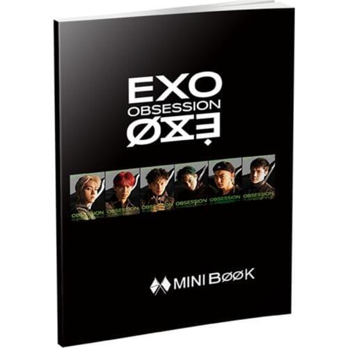 EXO New Ablum OBSESSION Fashion K-pop EXO Mini Photobook Photo Card Fans Collection Upplies Stationery Set