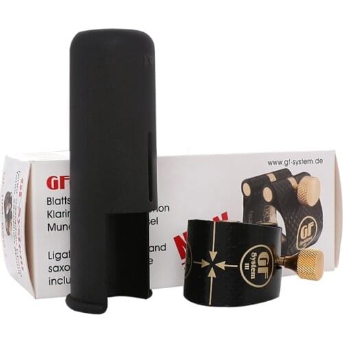 Germany GF ligature and cap Metal SAX hard rubber mouthpiece soprano alto tenor saxophone