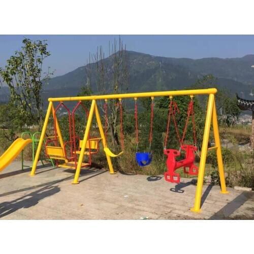 Outdoor baby swing chair playground childrens plastic slide garden toys seat kids monkey bars set children child swing nest Q74