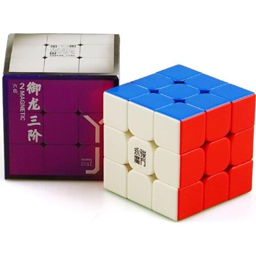 Yj V2M yulong v2 M 3x3x3 magnetic magic cube 3x3 magnets cube Smooth puzzle speed cubes YJ 2M 3x3 Cobo Magico educational toys
