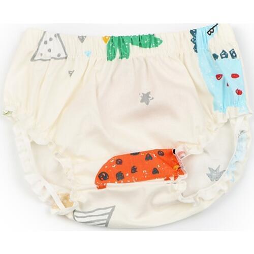 Fashion Baby Short Pants Cotton Dinosaur Printed Ruffle Diaper Cover Toddler Baby Comfortable Bloomers Boys Girls Shorts Clothes