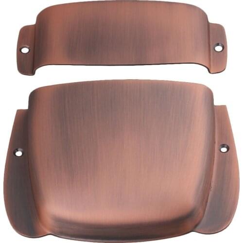 Bridge & Pickup Cover Set Chrome Plated Aluminum Alloy Protector for PB Bass Bronze
