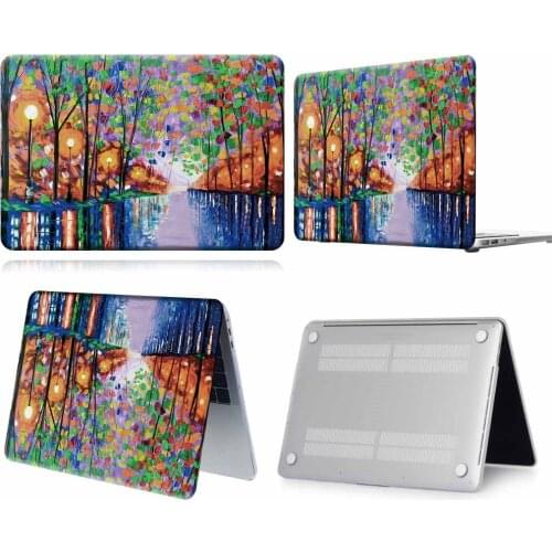 Multi Color Tree Paint Pattern Anti-slip Laptop Case For Apple Macbook 12/Air 11 13 A2337/Pro 13(A2251 A2289) 15 16/Pro 13 A2338