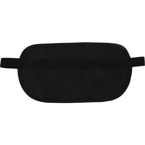 New Travel Waist Pouch for Passport Money Belt Bag Security Wallet Black