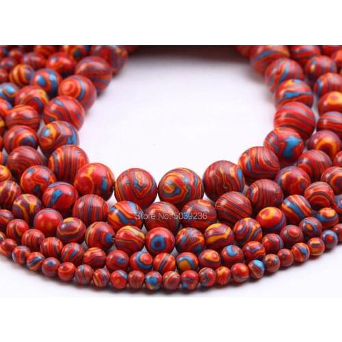 Wholesale Red Stripes Malachite Stone Beads Natural Stone Loose Beads 4/6/8/10/12mm DIY Bracelet Jewelry Making Accessories