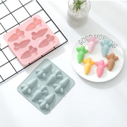 Easter Carrot Silicone Cake Mold Cupcake Pudding Cookie Muffin Ice Cube Soap Mould Decorating DIY Baking Tool