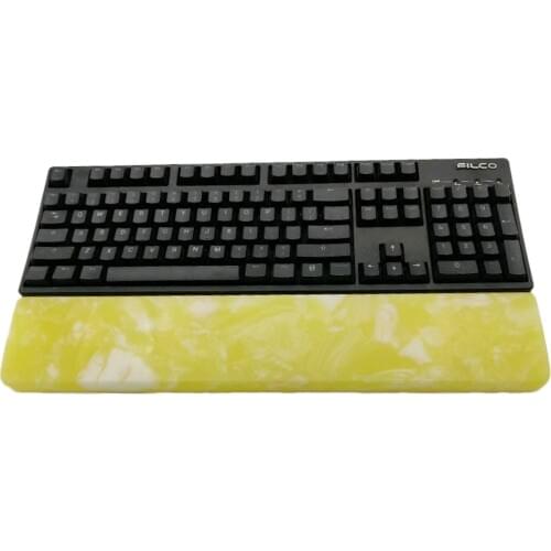 Resin Hand Rest for 61 87 104 Keys Mechanical Keyboard Touches Palm Hand Rest Pad For Home Office Computer - Yellow