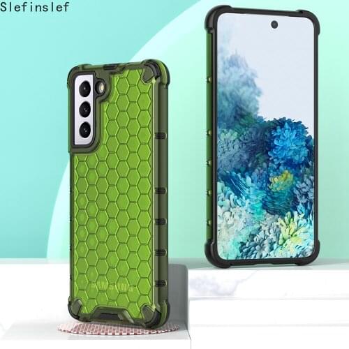 Shockproof Case for Samsung S21 Ultra S21+ Plus 5G Honeycomb Phone Cover for Galaxy A32 A52 A72 A21S M21 M30S M31S M51