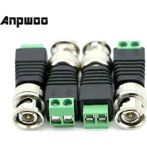 Anpwoo BNC Connectors DIY for CCTV Surveillance Video Camera Coaxial/Cat5/Cat6 Cables