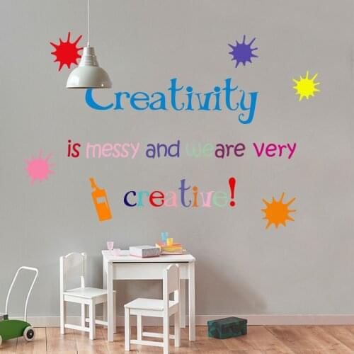 Variety English Proverbs Wall Stickers for Kids Room Living Room School Classroom Room Decoration PVC Art Decals