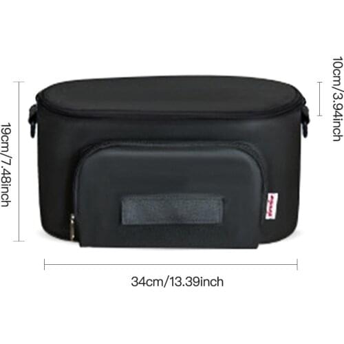 Baby Stroller Bag Universal Mommy Package Travel Hanging Carriage Organizer Nappy Hanging Bag Large Capacity Stroller Accessory