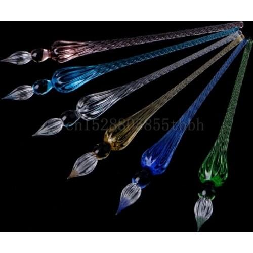 Vintage Glass Dip pen Dipping Pen Signature Filling Ink Fountain Pens With Gift Box dropshipping