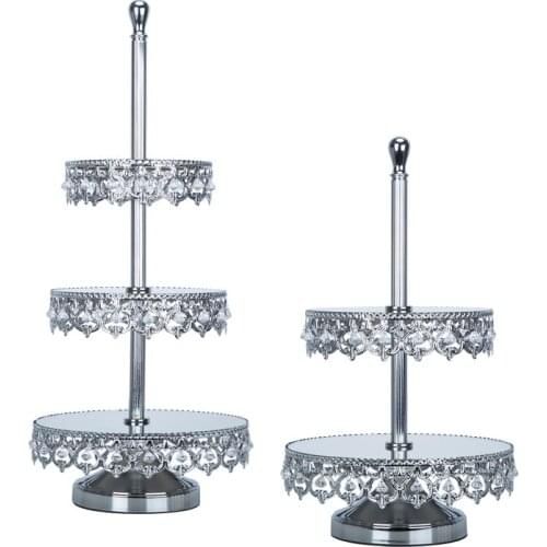 High Quality Silver-Plated Multi Layer Light Luxury Cake Stand