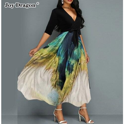 Women Dress Casual Bodycon Lac Up Print Evening Vintage Beach Party Plus Size Clothing Streetwear 2021Ladies Large Swing Skirt