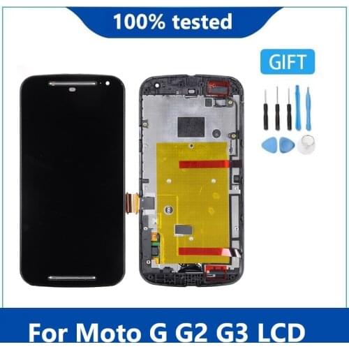 For Motorola Moto G1 G2 G3 XT1544 XT1550 XT1540 XT1541 XT1543 LCD Display Touch Screen Digitizer Assembly With frame