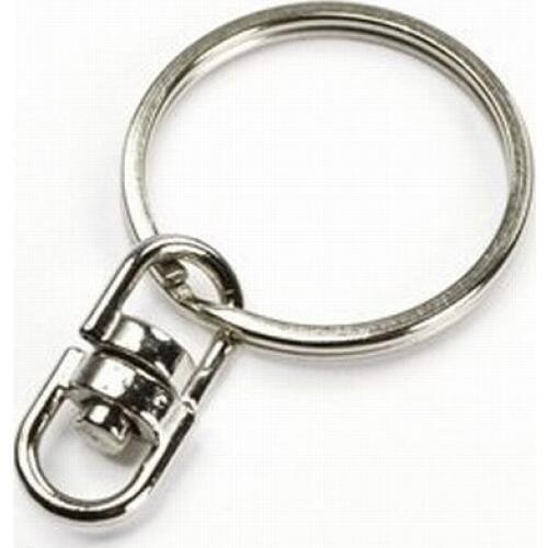10 Pieces 25mm Split Key Chain Ring W/Double Round Swivel Eye Travel Accessories