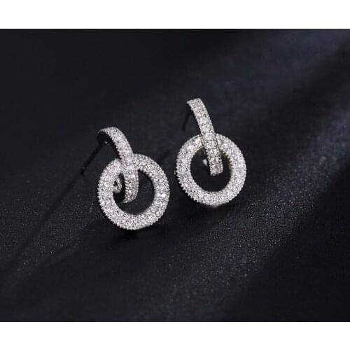 2021 NEW earrings Europe Crystals from Swarovskis Opal Earring With Christmas snowflakes Charm for Women Gift Fine jewelry