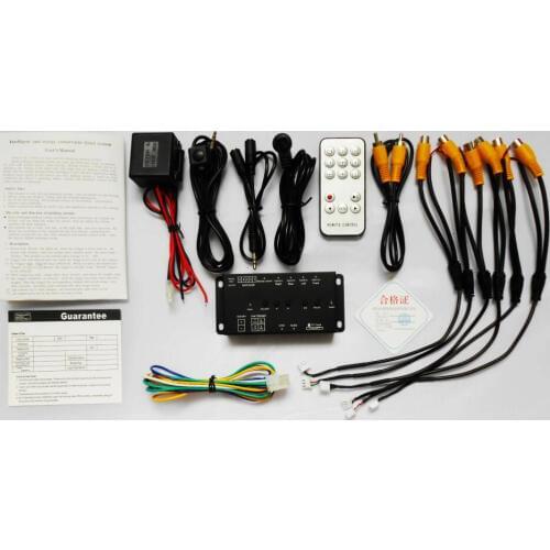 360 Degree Full Views Car Parking Video Recording(DVR) Split Image Screen Switch Box