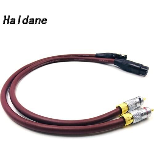 Haldane HIFI Nahamichi RCA to XLR Female Cable XLR Balanced Reference Interconnect Audio Cable for TARA Labs Prism OMNI 2 Wire