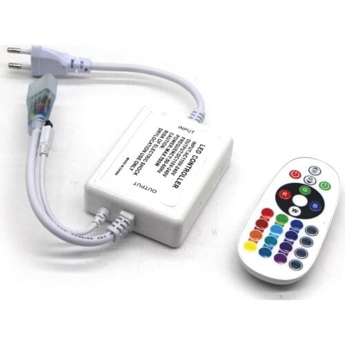 Bluetooth-compatible LED Dimmer EU AC 100V-240V 750W Controller with RF 28key Remote For 5050 2835 RGB LED Strip Neon Lights